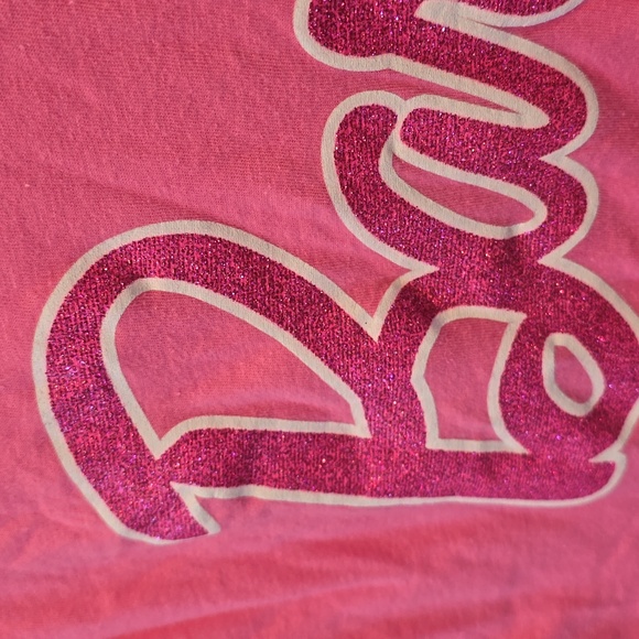 Like New, Barbie official cotton tee, glitter logo - Picture 4 of 7